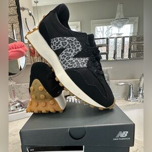 New Balance 327 Black Cheetah Shoes